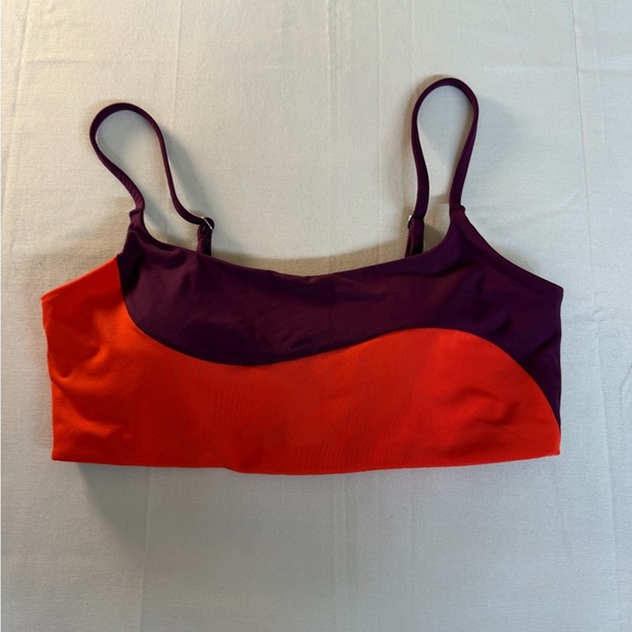 Athleta Other - Athleta Asym Colorblock Bikini Top (top Only) Size Medium
